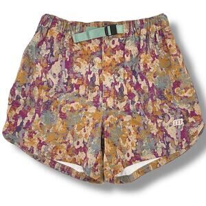 Topo Designs 4.5" River Shorts Womens Size Small Khaki Celestial Print